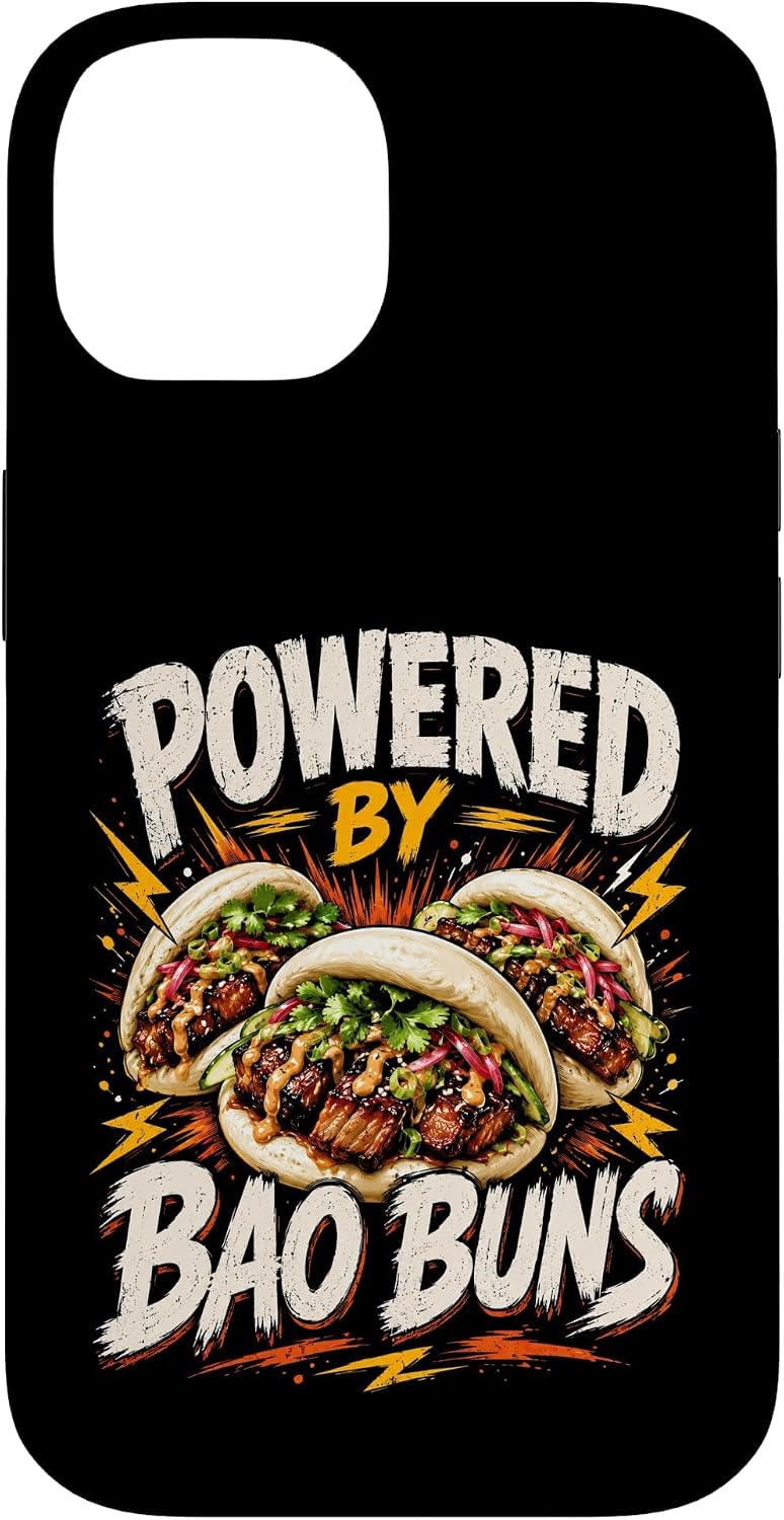 Powered By Bao Buns Funny Bao Buns Saying Humor Joke Gag Case for iPhone 11 Pro Max image 4