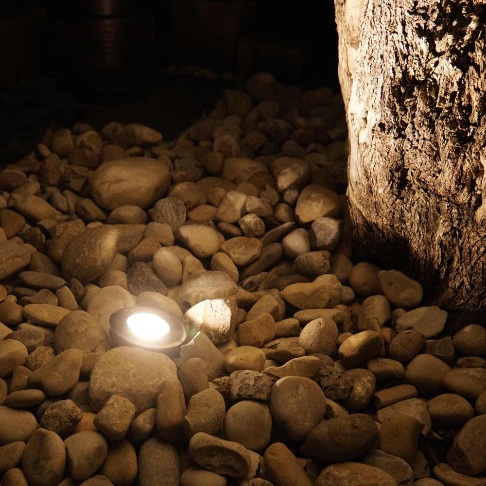 Spots encastrables X6 - Extérieur - Couvercle inox - Pour Ampoule LED GU10 - Etanche IP67 - Spot terrasse - Éclairage jardin