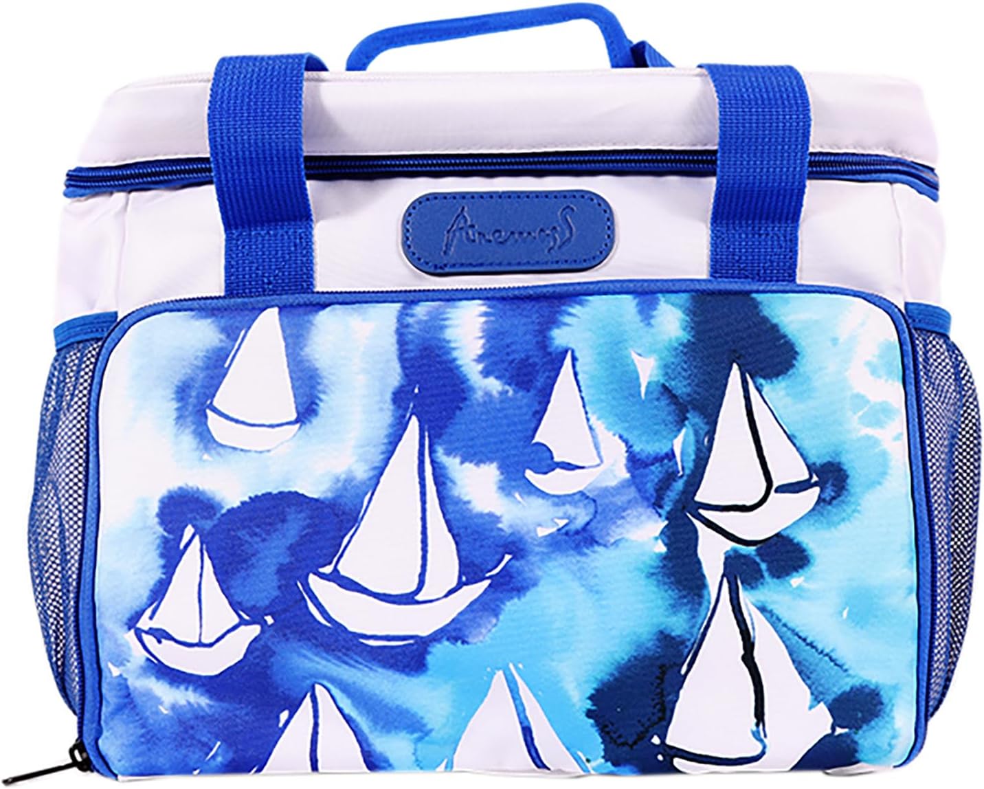 Anemoss Lighthouse Girl Insulated Bag, Waterproof and Leakproof Insulated Lunch Box for Men and Women, Picnic Cooler Bags, for Hiking - Beach, 18.5 L, Red