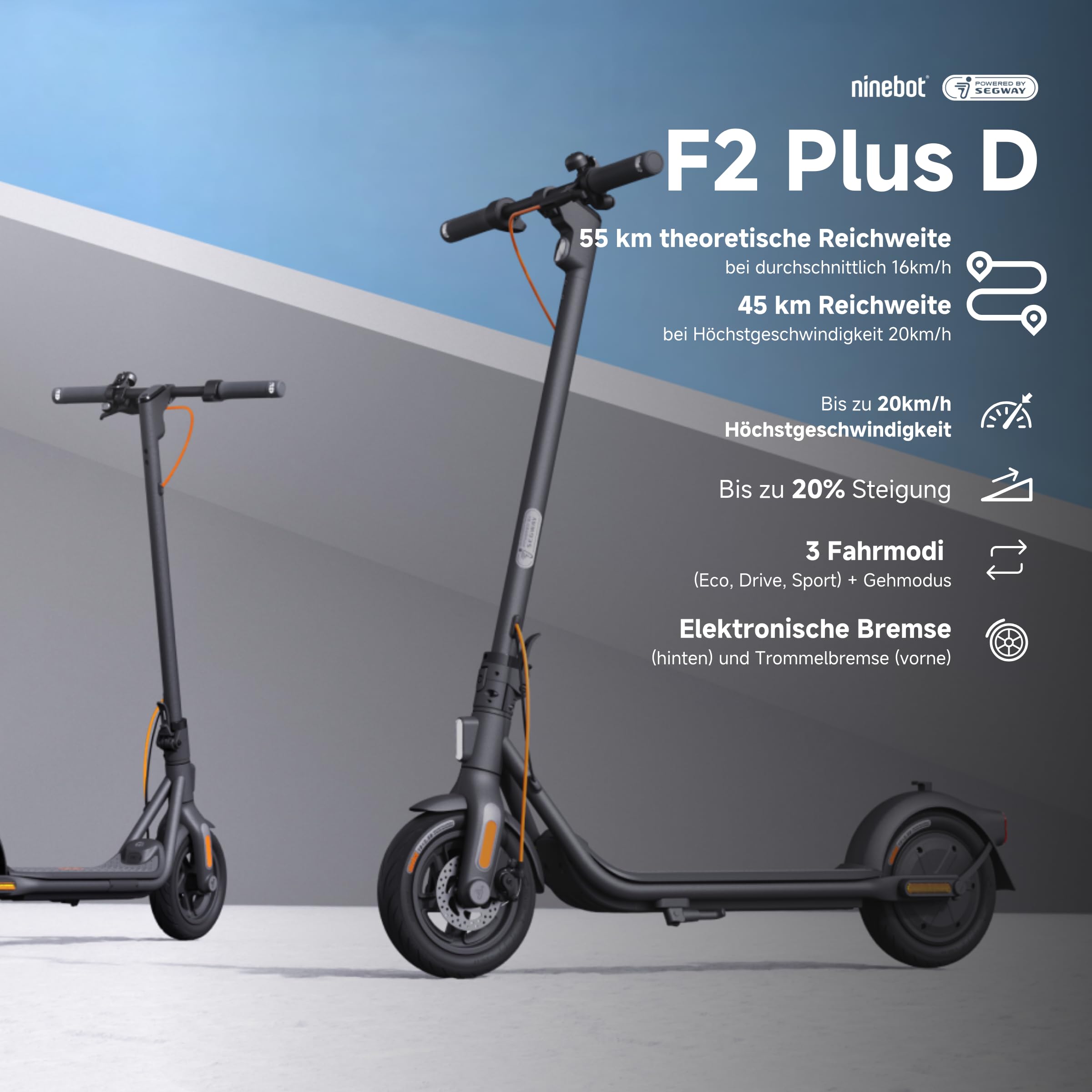 Segway-Ninebot F2 D, elektryczna hulajnoga z dopuszczeniem do ruchu drogowego dla dorosłych