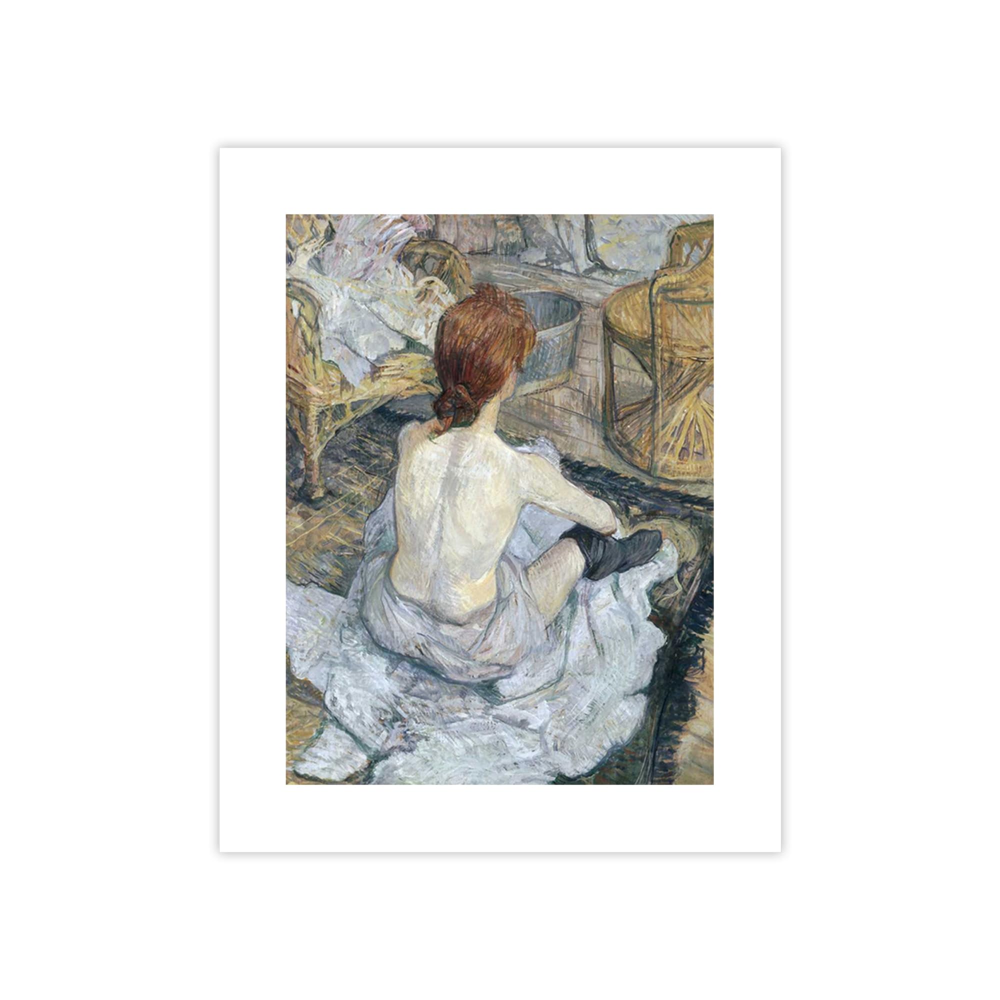 Poster Henri Toulouse-Lautrec Rousse affiche papier murale géante 100x75 cm