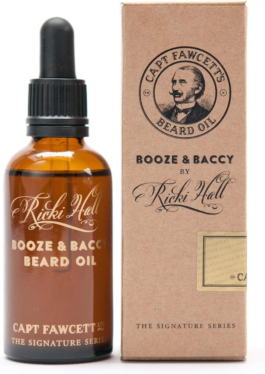 Ricki Hallβs Booze & Baccy Beard Oil 50ml β Premium Conditioning Beard Oil for Men with Whiskey, Honey & Tobacco Notes β Nourishes, Softens & Adds a Subtle Masculine Fragrance