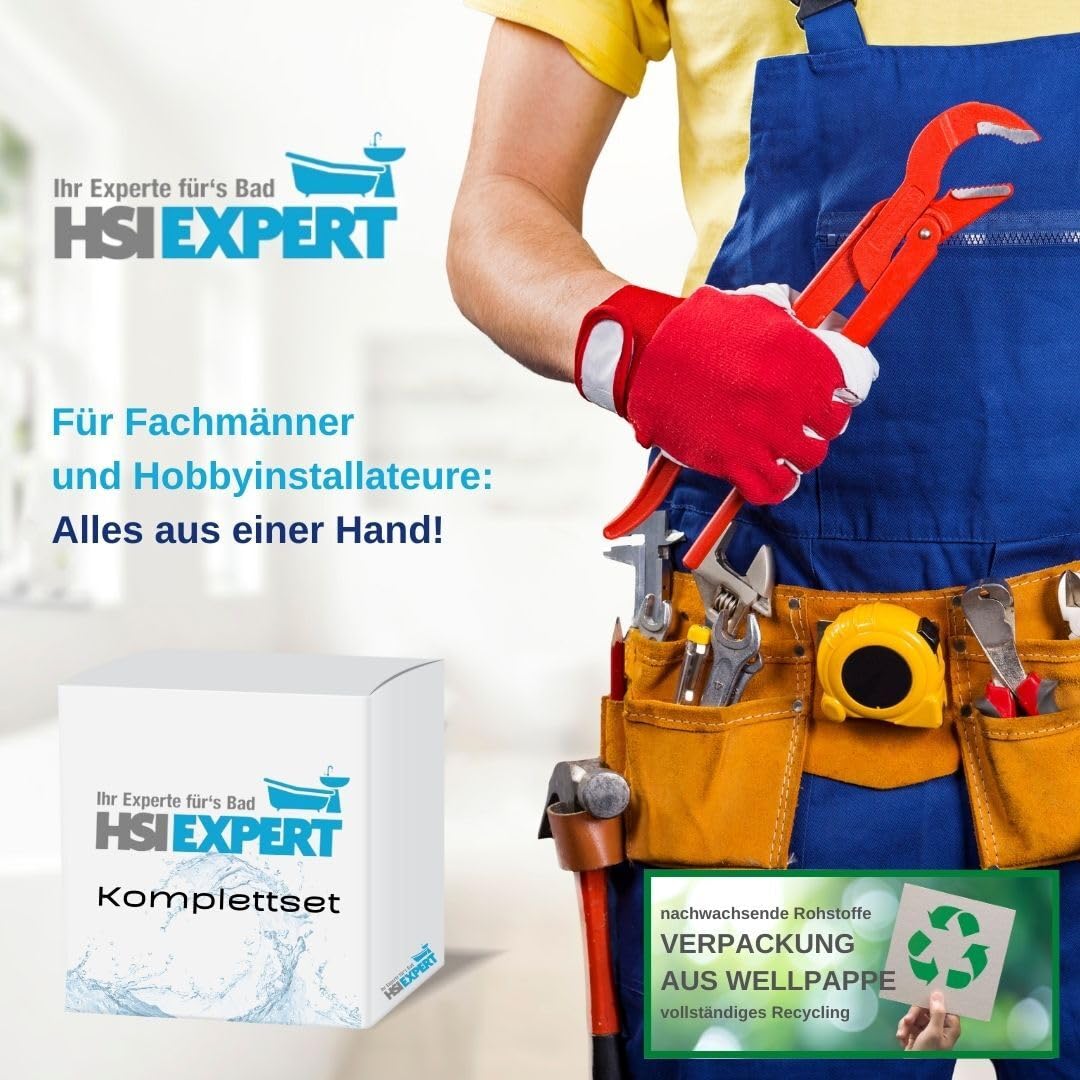 Vorwandelement Spülkasten HGMBAD WC spülrandlos Drückerplatte WC-Sitz Komplettset