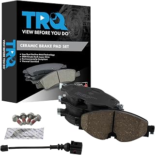 TRQ Front Ceramic Brake Pad Set