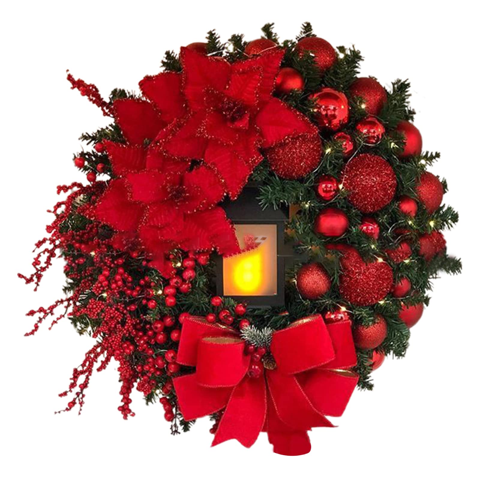 ANFUTON Christmas Wreaths for Front Door, Christmas Wreath