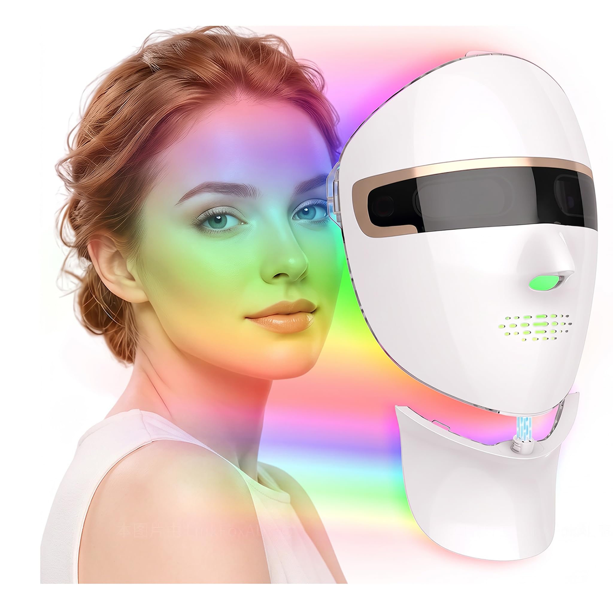 Elitzia Maschera terapia LED Rimovibile 2 in 1