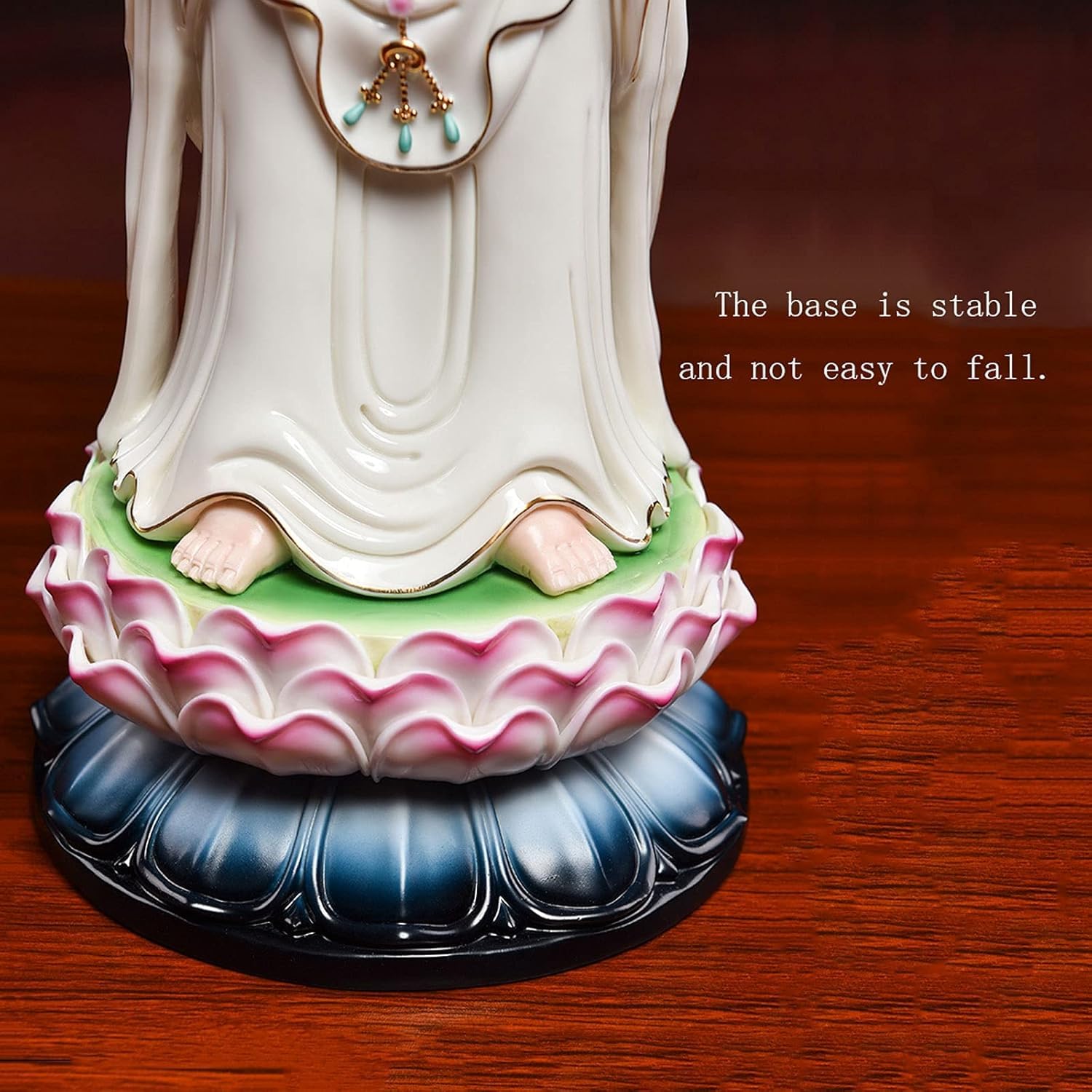 Estatua de cerámica de Buda Guanyin para decoración Zen, estatuilla de Buda, Escultura de Regalos de felicitación de inauguración de la casa
