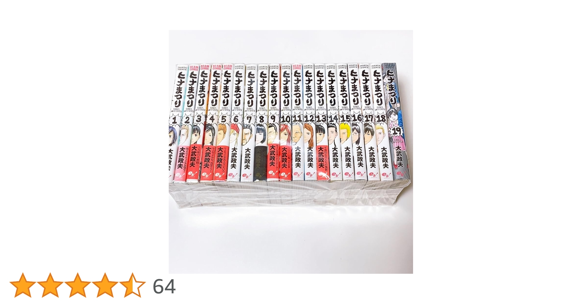 初版帯付き　ヒナまつり　全19巻+東京発異世界行き　計20冊セット ヒナまつり 全19巻セット 大武政夫 「東京発異世界行き」付き