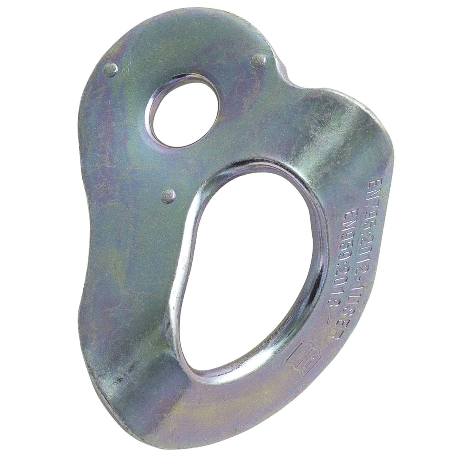 FIXE - Plaqueta 1 en Acero Ecotri M10 (Pack 100 u) - Plaqueta de Anclaje para Escalada y Trabajos Verticales - Alta Resistencia 25 kN - Fabricada en España