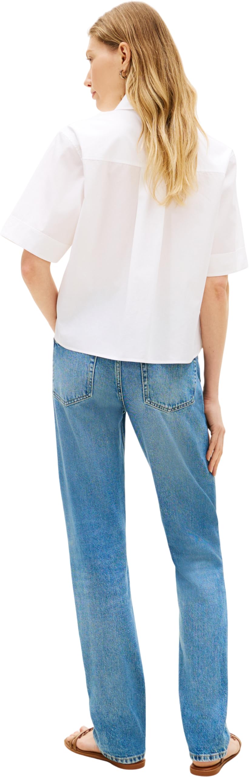 Tommy Hilfiger Ess Poplin SS Shirts Ww0ww48899 Chemise S/S Femme (Lot de 1)