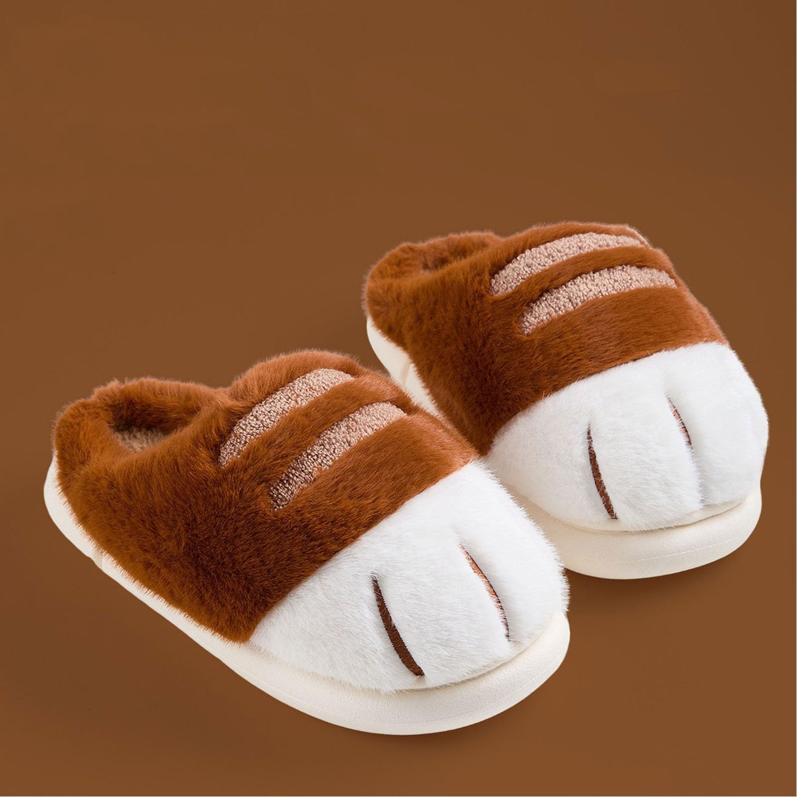 Pantuflas para mujer, con puntera cerrada, para invierno, interiores, exteriores, suela suave, zapatos cálidos con imitación para máxima comodidad y uso acogedor en el hogar