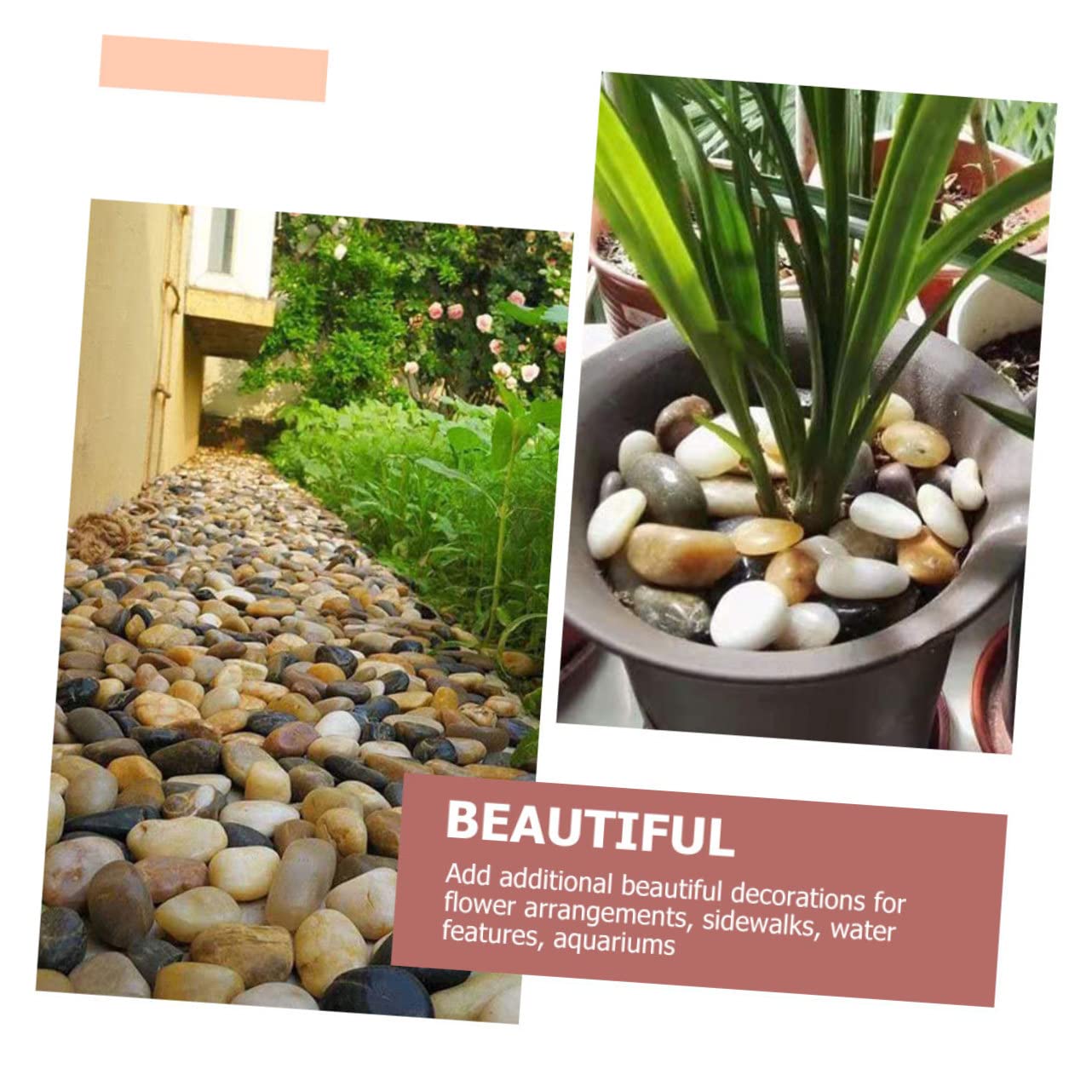 3packungen Dekorative Steine Für Garten Und Aquarium Natursteine Pro Packung Für Blumentöpfe Kunsthandwerk Und Landschaftsgestaltung Für Aquarien Und Terrarien