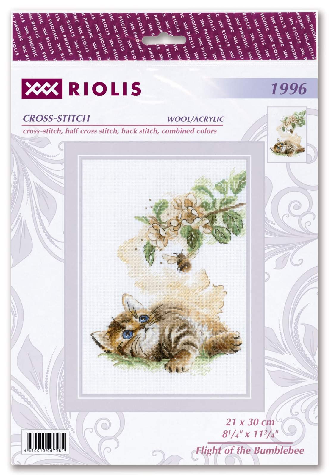 Ensemble de points de croix Riolis Hôtesse de la forêt, modèle de c