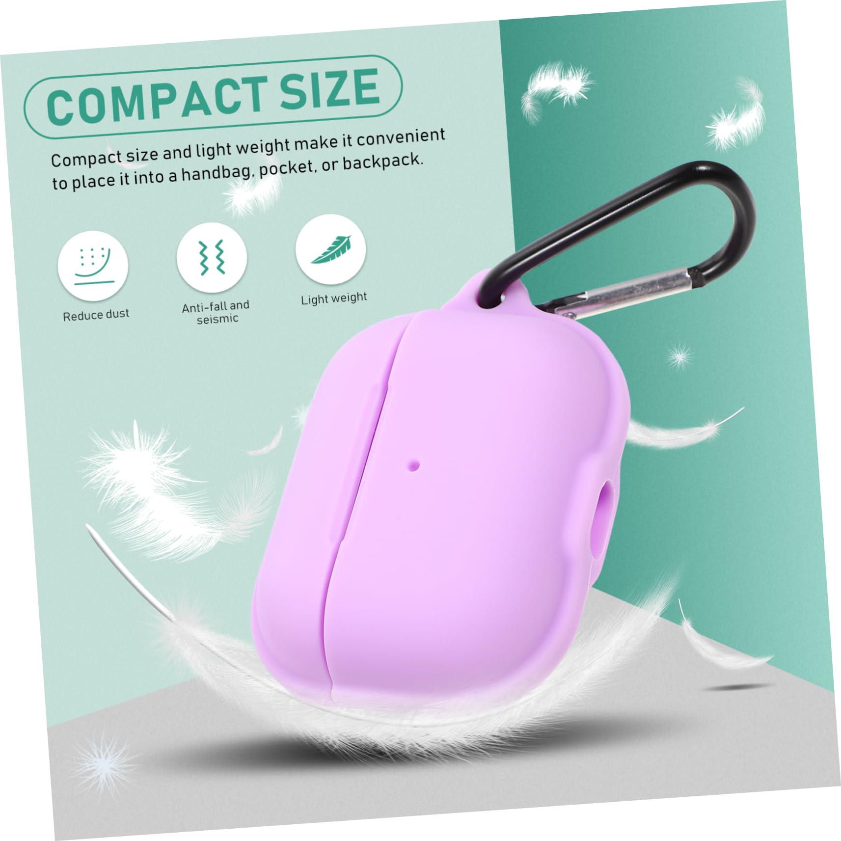 Hemobllo 5piezas Funda Protectora Magnética para Auriculares Inalámbricos Silicona Resistente Golpes y Arañazos Diseño Chic