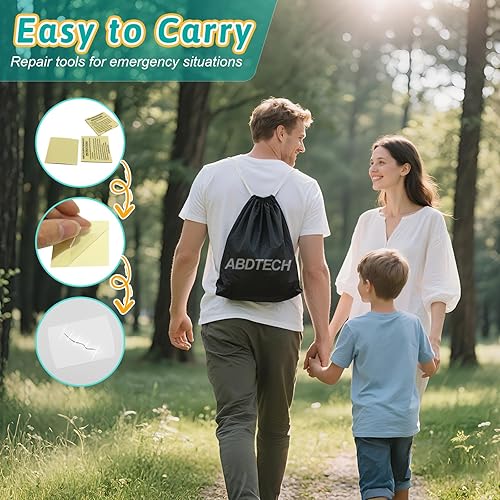 Miniatura 8 de Cama inflable de viaje para niños pequeños con colchón inflable de 3 lados para niños, colchón de aire portátil para bebé con bomba eléctrica para