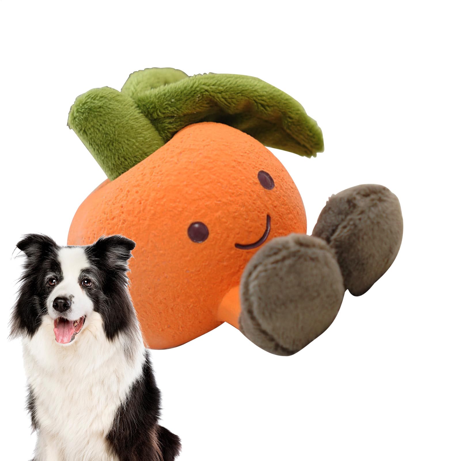 Qurygin Dog Toys Plush, Interactive Fruit Dog Chew Toys with Squeak, Interactive Stuffed Animal Pet Supplies Teething for Medium Large Doggy Keep Busy Puppy Christmas Birthday Home