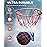 XXXYYY Basketball Net Replacement Heavy Duty, 2023 Professional On-Court Quality [6.88Ounce], Fits Outdoor Indoor Standard Rim, All Weather Anti Whip -12 Loops (Red White Blue)