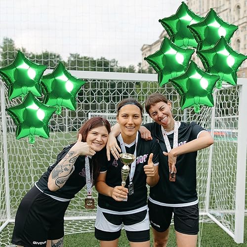 Miniatura 7 de 20 globos de estrella verde de 18 pulgadas, globos de papel de aluminio con estrella de Mylar para boda, cumpleaños, baby shower, primavera,
