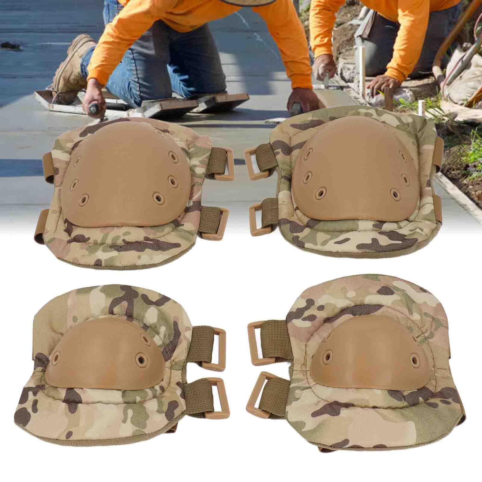 Sunicon Knee and Elbow Protective Pad Set, High Density Foam Padding Knee and Elbow Pads with Reinforced Straps for Gardening, Carpentry, Welding, Roofing, Cleaning