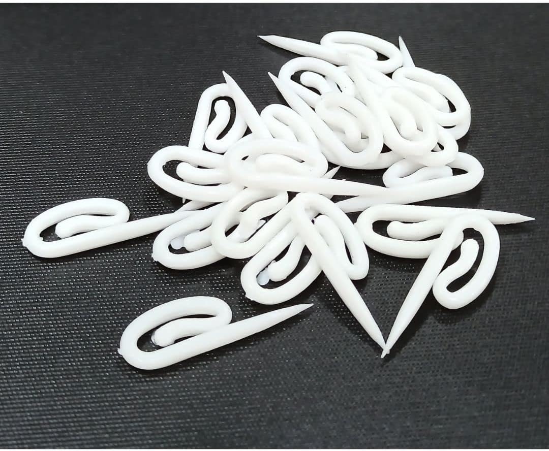 FAPBADRI Fish Hook for Curtain Channel/Track - 50 Pieces