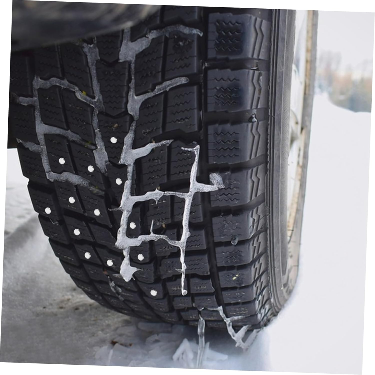 100pcs Tire Spikes for Ice and Snow Tire Studs Enhanced Safety Versatile Compatibility Improved Handling Off-road Performance Long-lasting