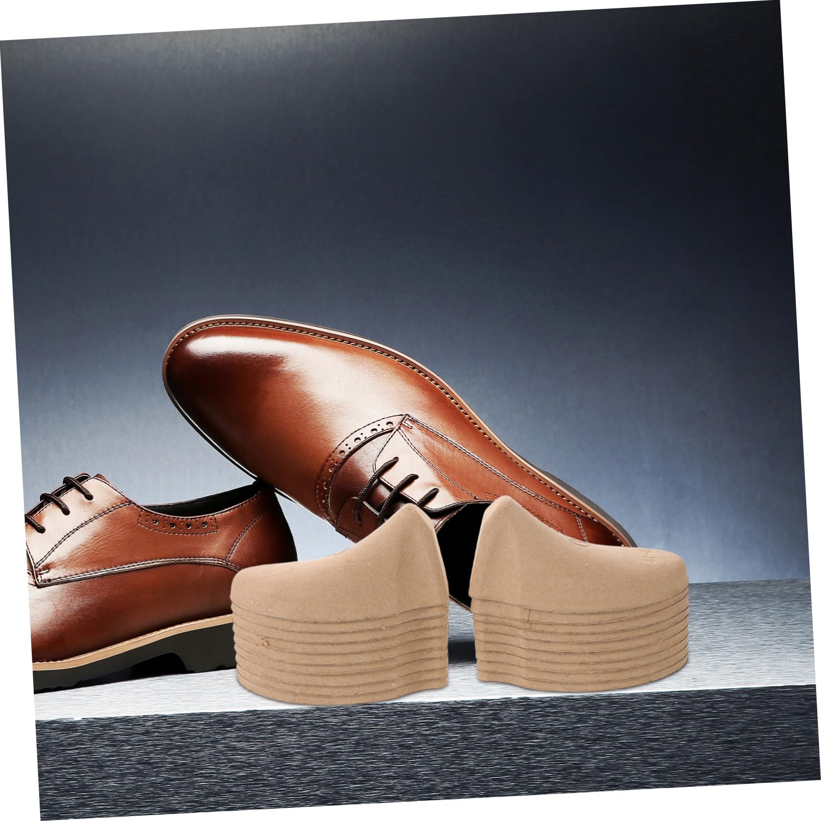 VOSAREA 50 Paia di Modellatori per Scarpe da Uomo in Polpa di Cellulosa Eu 41-43, Tendiscarpe per Lavaggio a Commerciale, Supporto Antirughe e Accessori per Scarpe Golf