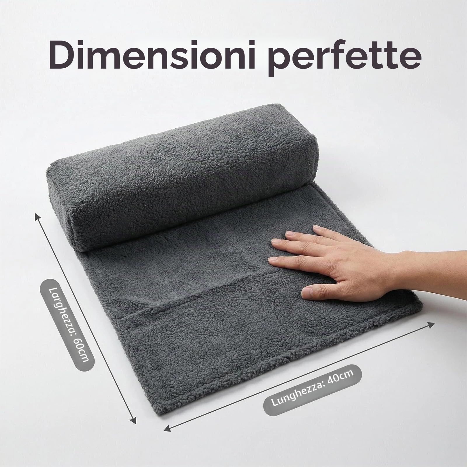 Cuscino ergonomico di supporto cervicale per reclinabili con cinturino in velcro e tasca laterale, poggiatesta in memory foam per divano, sedia da ufficio, auto e sedia da gioco, cuscino