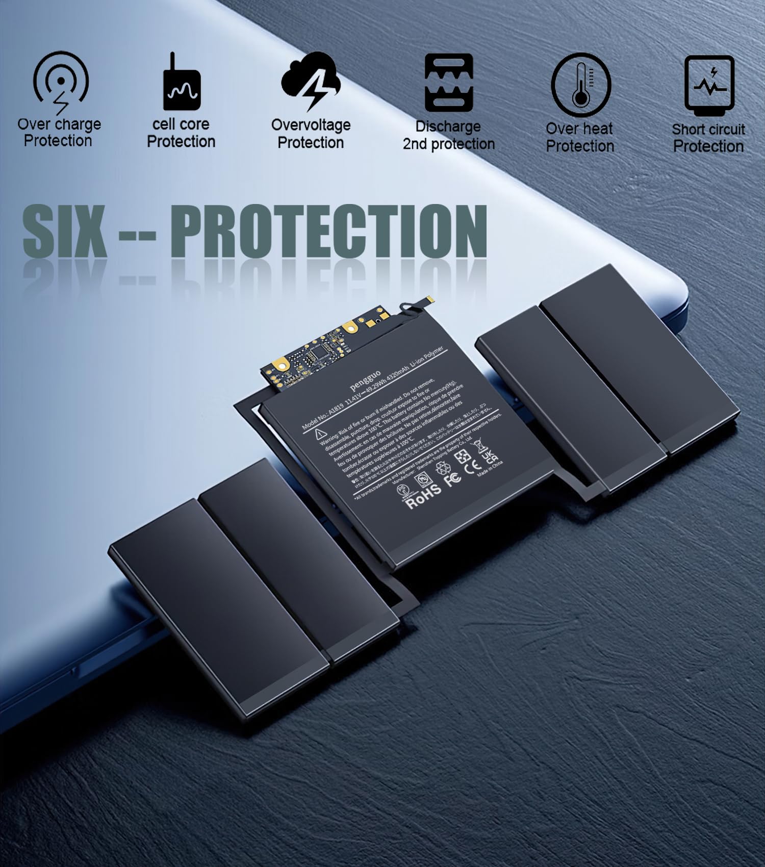 Amazon.com: pengguo Battery for MacBook Pro 13 Inch A1706