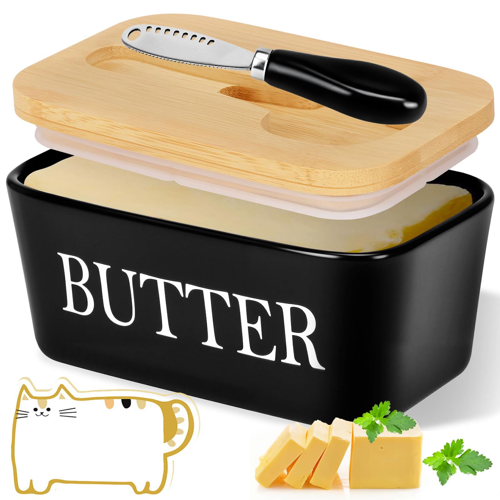 beurrier en porcelaine