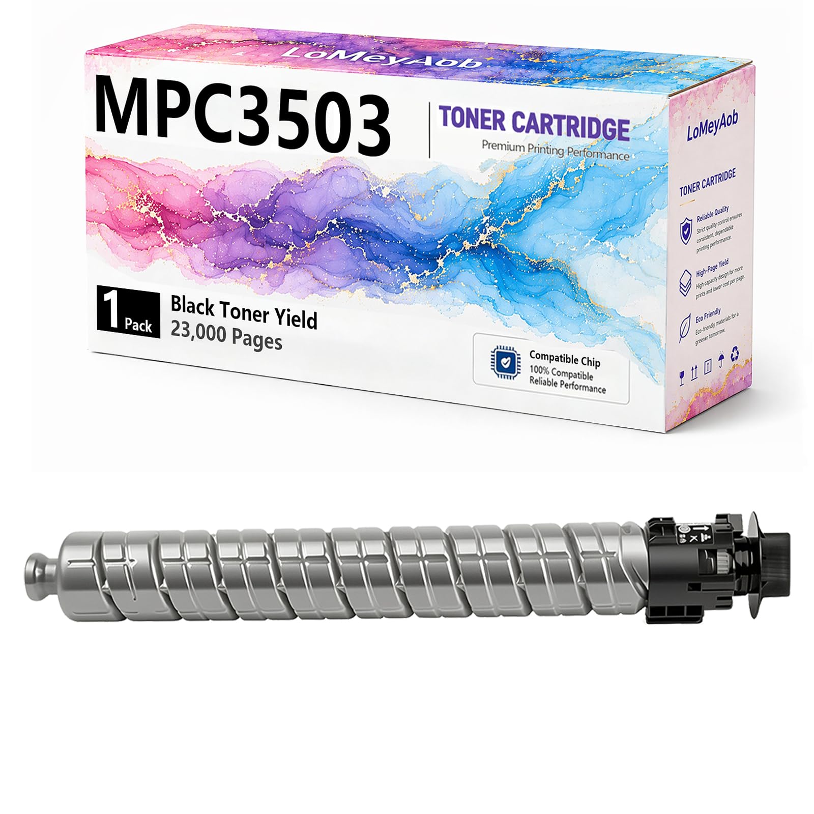 Cartuccia di toner MPC3503, sostituzione nera ad alta resa per la stampante Ricoh LaserJet C3003SP C3004SP C3503SP C3504SP C3004exsp C3504exsp, 23000 pagine ,1Pack