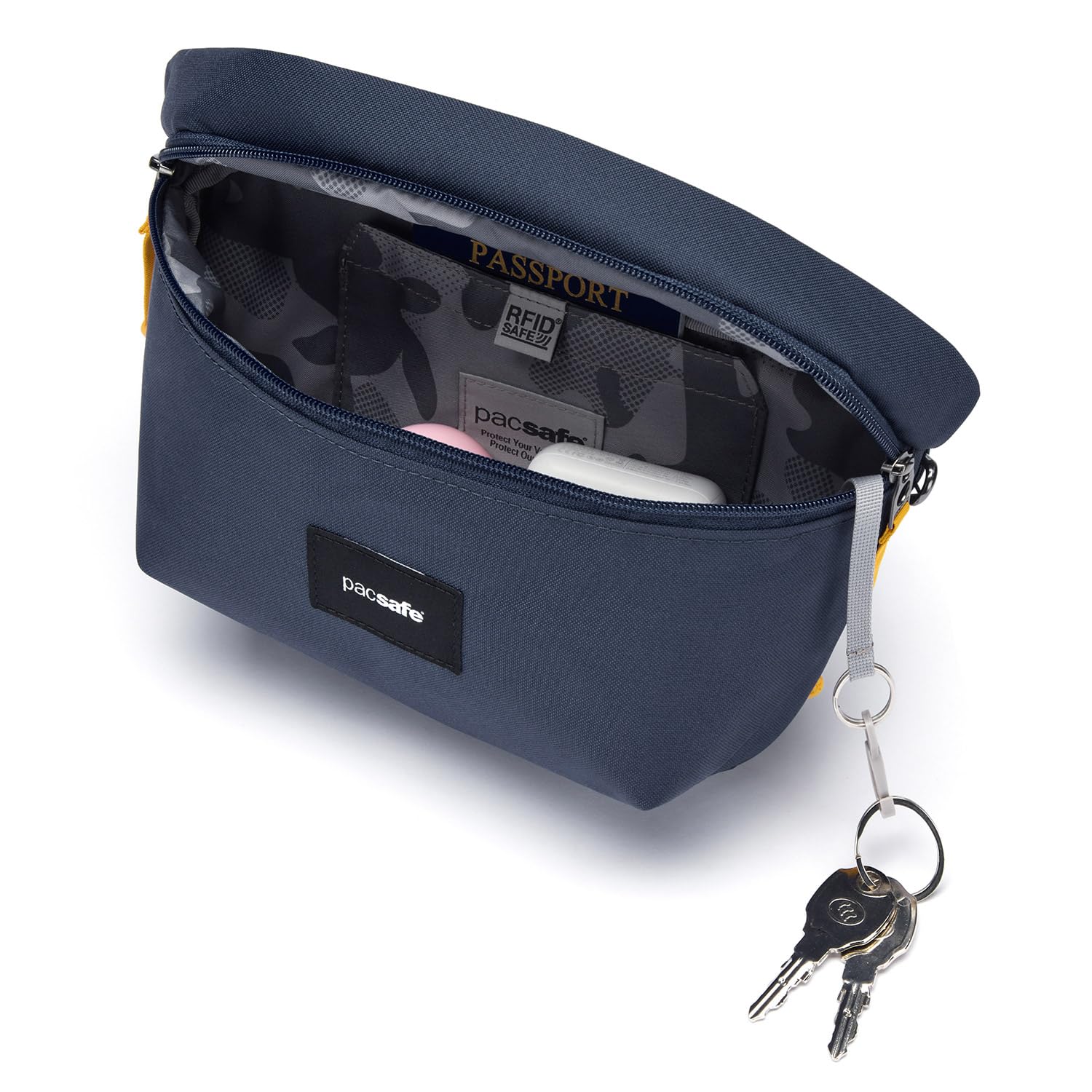 Pacsafe borsa a tracolla marsupio Go Sling Pack CBlue blu scuro