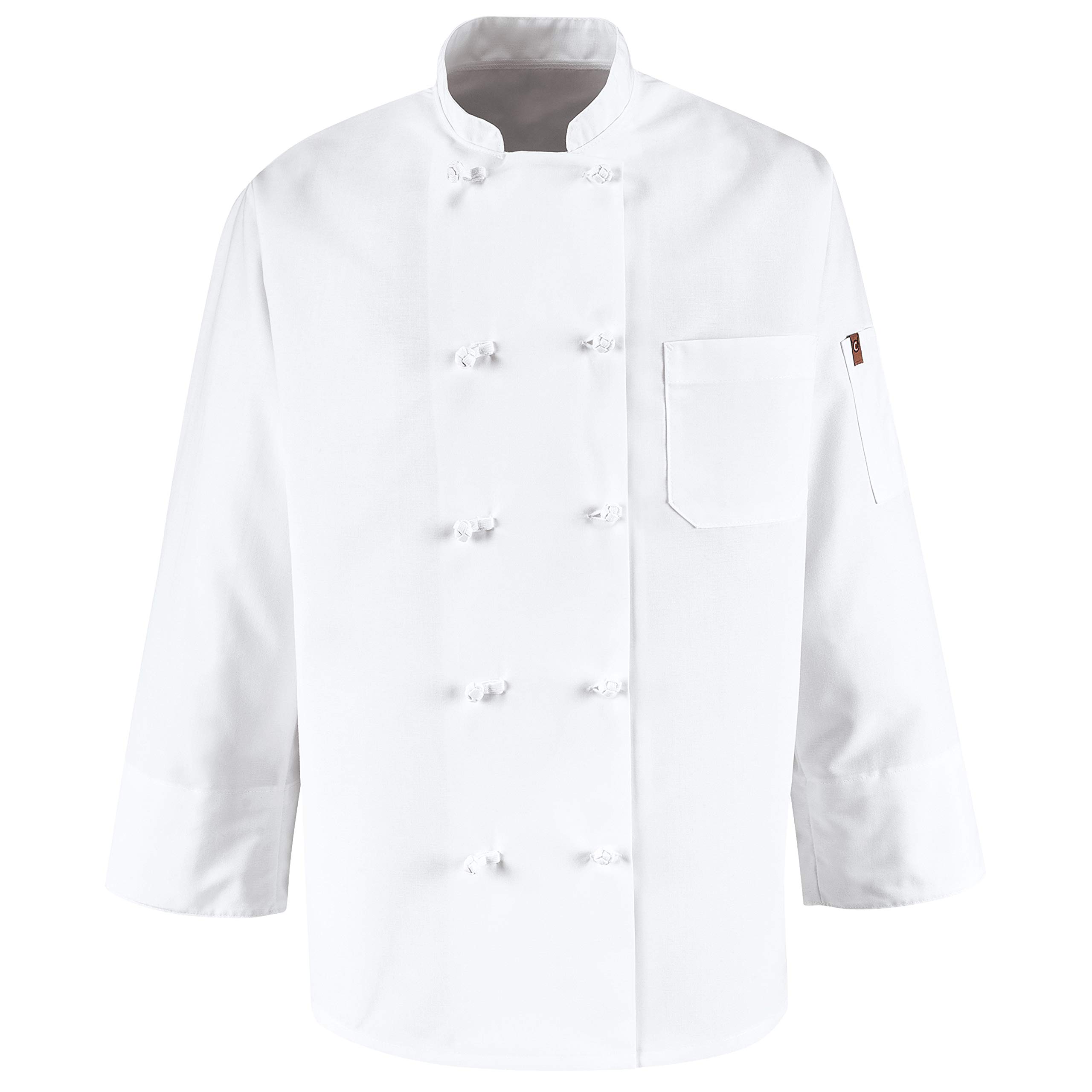 Chef Designs Men's Ten Knot Button Chef Coat