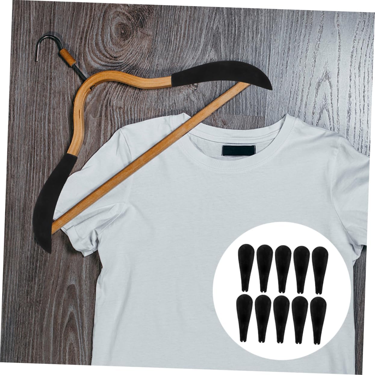 48pcs Thick Hangers Shoulder Pads Lingerie Hanger Forms for Coat Support