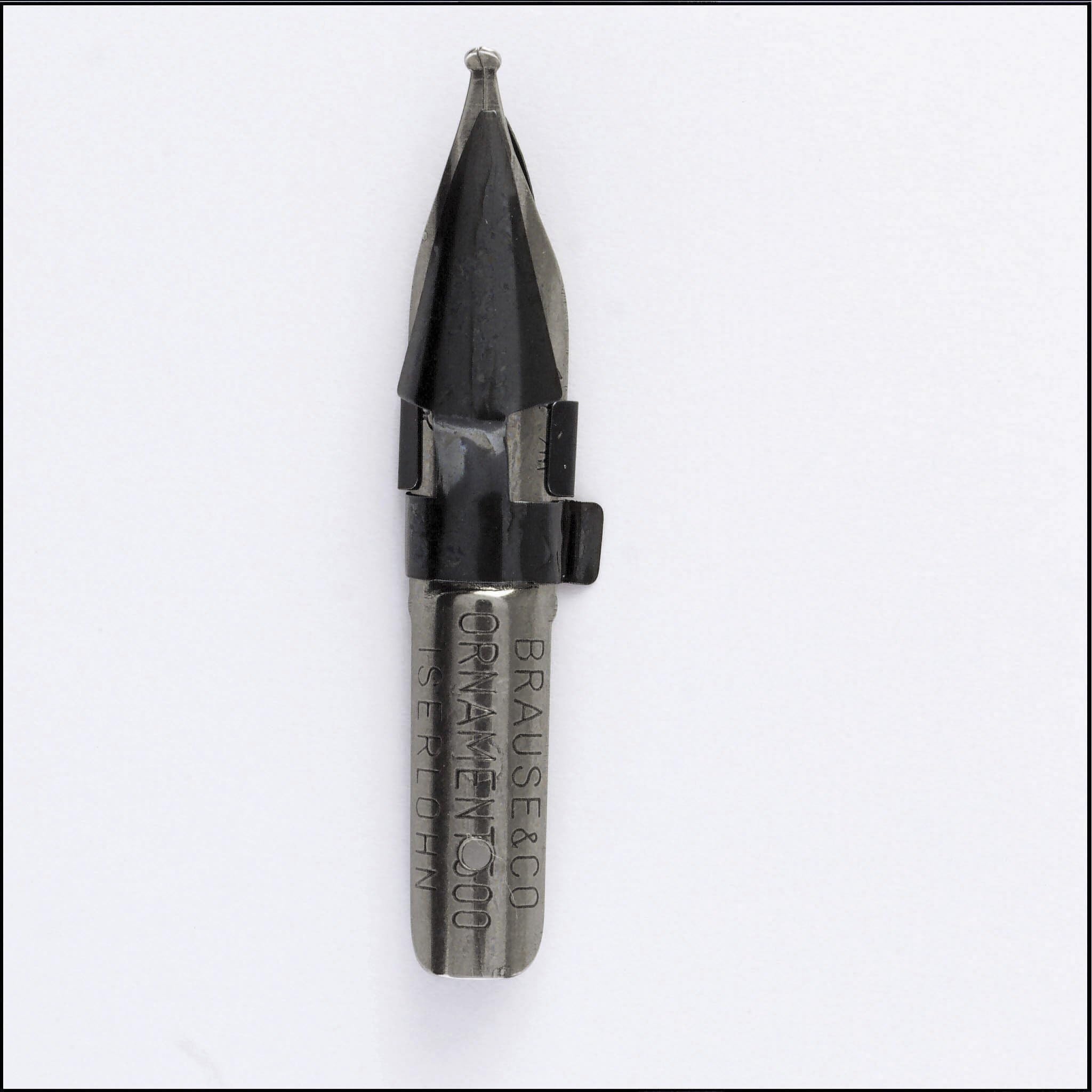 Ref 50015B - Ornament 1.5 mm Nibs (Pack of 50) - Metallic with Round Point, Solid Metal Construction - Suitable for Titling & Ornamentation - Palette Nib, Ornamental Nib