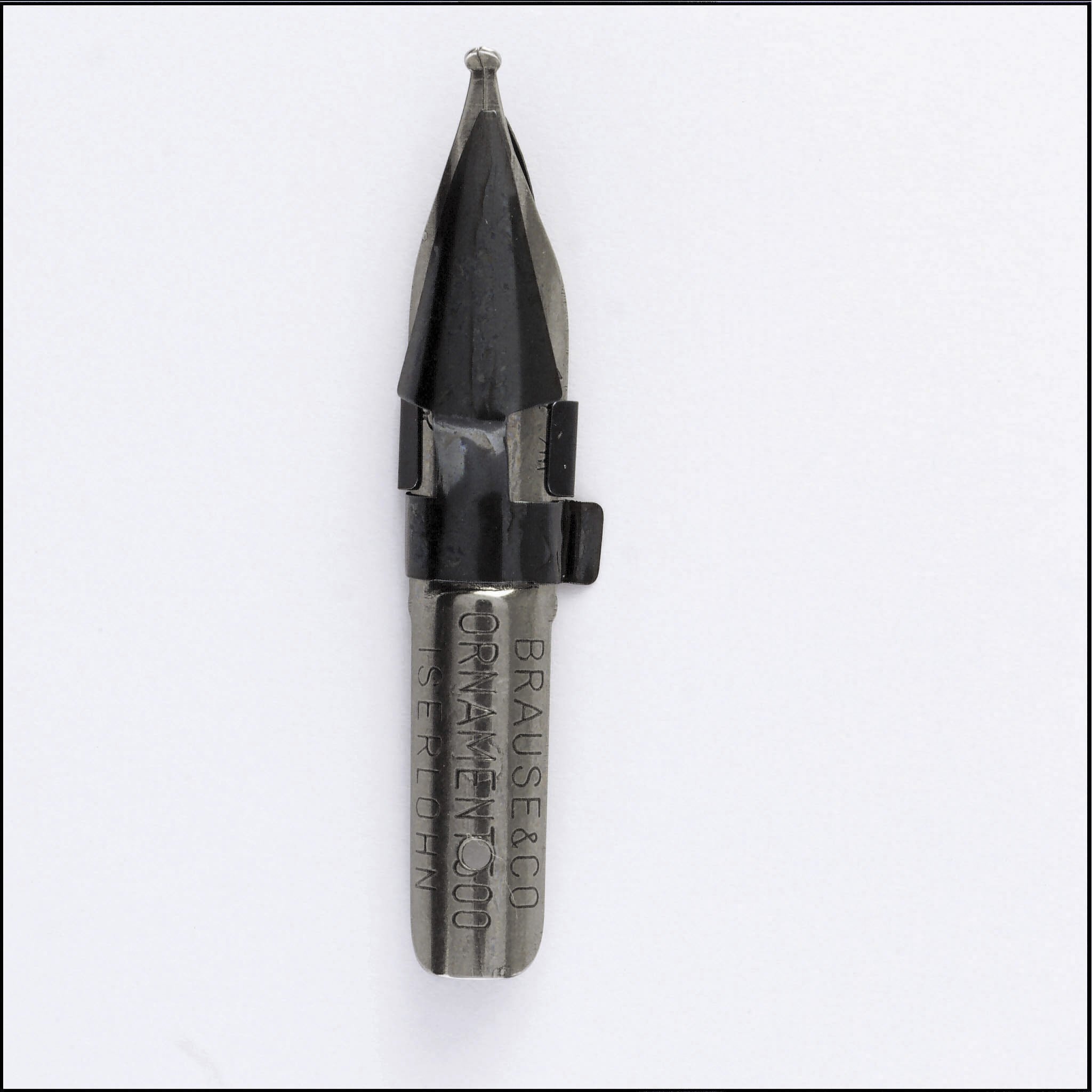 Ref 50015B - Ornament 1.5 mm Nibs (Pack of 50) - Metallic with Round Point, Solid Metal Construction - Suitable for Titling & Ornamentation - Palette Nib, Ornamental Nib