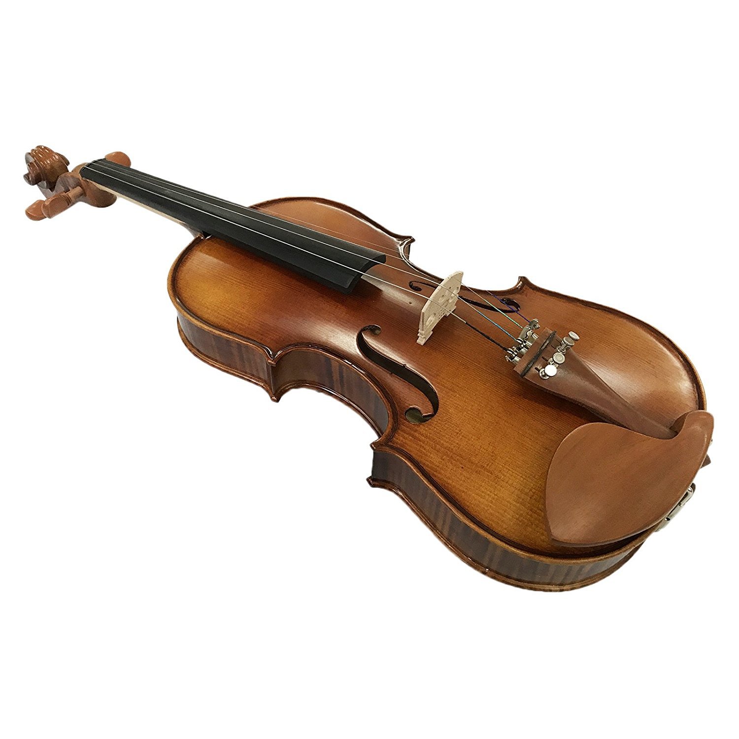 Aliyes - Violino acustico per principianti in legno massiccio realizzato a mano, misura 1/2