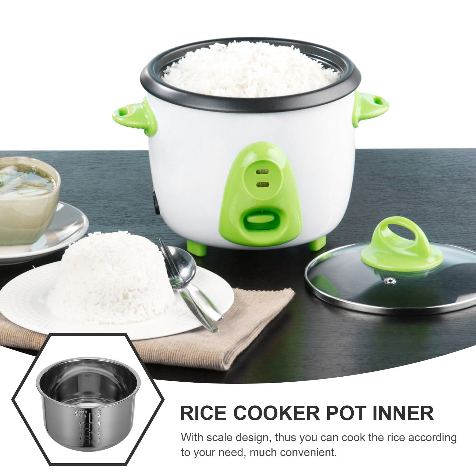 Repuesto de Olla Arrocera 5l de Acero Inoxidable, Plata