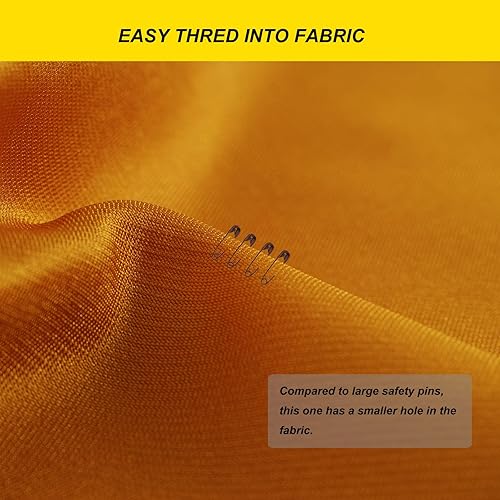 Miniatura 5 de Alfileres de seguridad pequeños, mini pines de seguridad de 0.75 pulgadas para ropa, pasador de seguridad de café, juego de acero niquelado