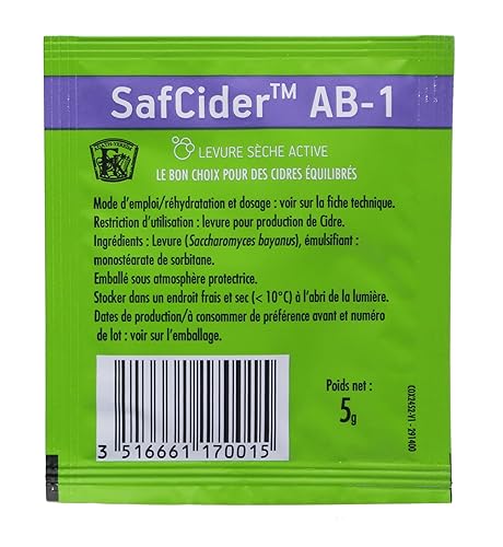 Miniatura 2 de Levadura de sidra Safsider, 0.18oz (Fermentis SafCider AB-1)