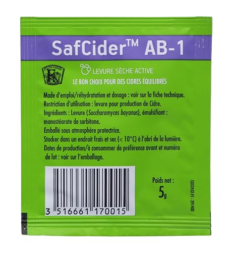 Safcider 40725 Cider Yeast, 5G
