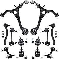 Vista 27 de Detroit Axle - Kit de suspensión completo de 12 unidades para Dodge Ram 1500 4x4 solamente - 2 brazos de control superiores y rótulas, 2 rótulas