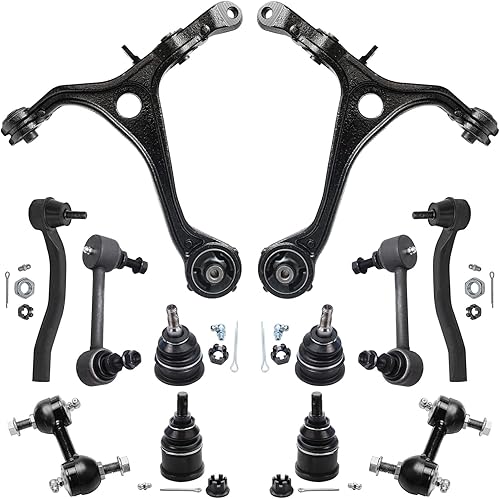 Miniatura 28 de Detroit Axle - Kit de suspensión frontal de 12 piezas para Toyota Corolla 2003 2004 2005 2006 2007 2008, 2 brazos de control inferiores, 2 rótulas