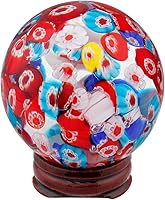 Vista 13 de mookaitedecor Bola de cristal de cuarzo rosa natural con soporte de madera, escultura de esfera de cristales curativos para decoración del hogar