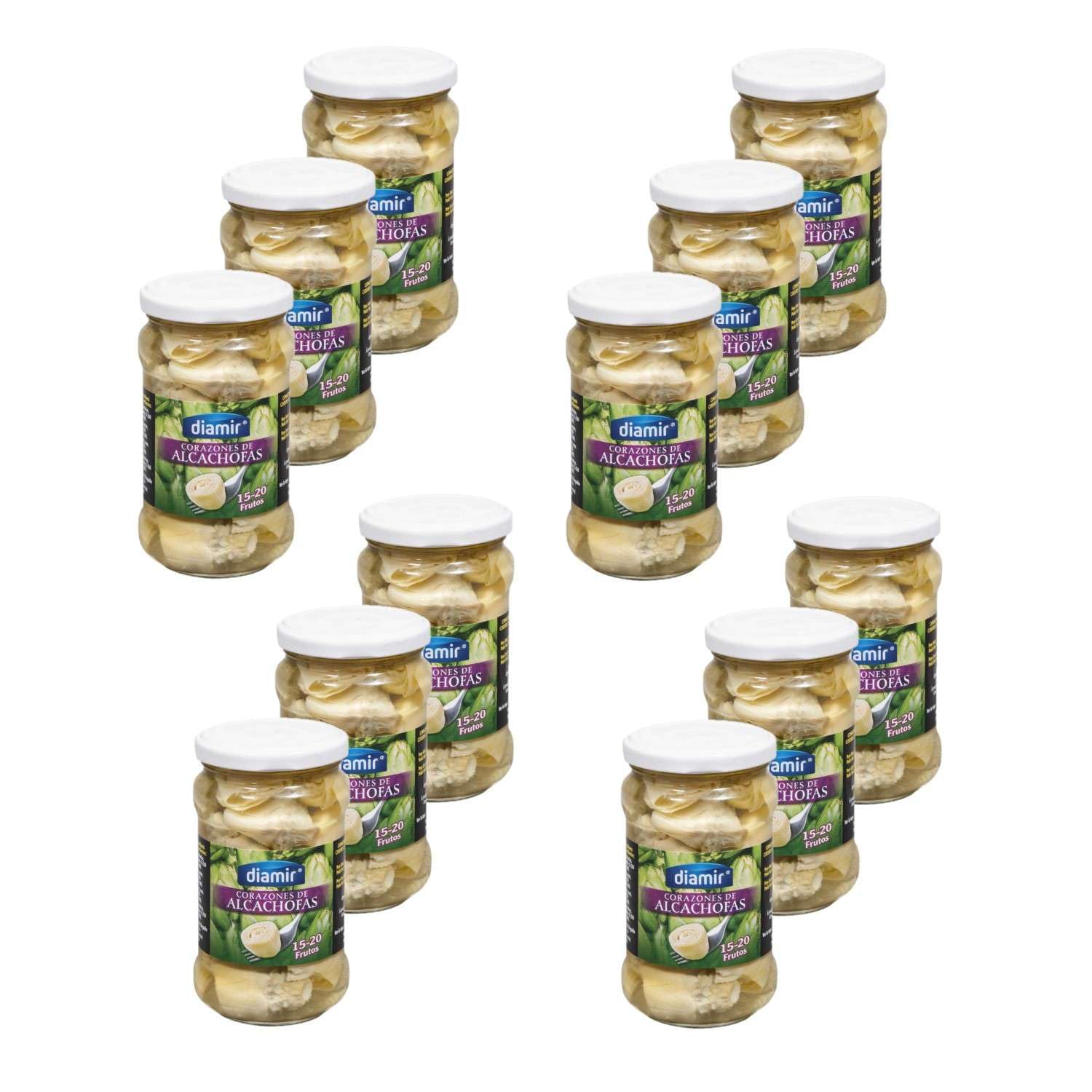 Lot 12x Cœur d'artichaut - Pot 280g