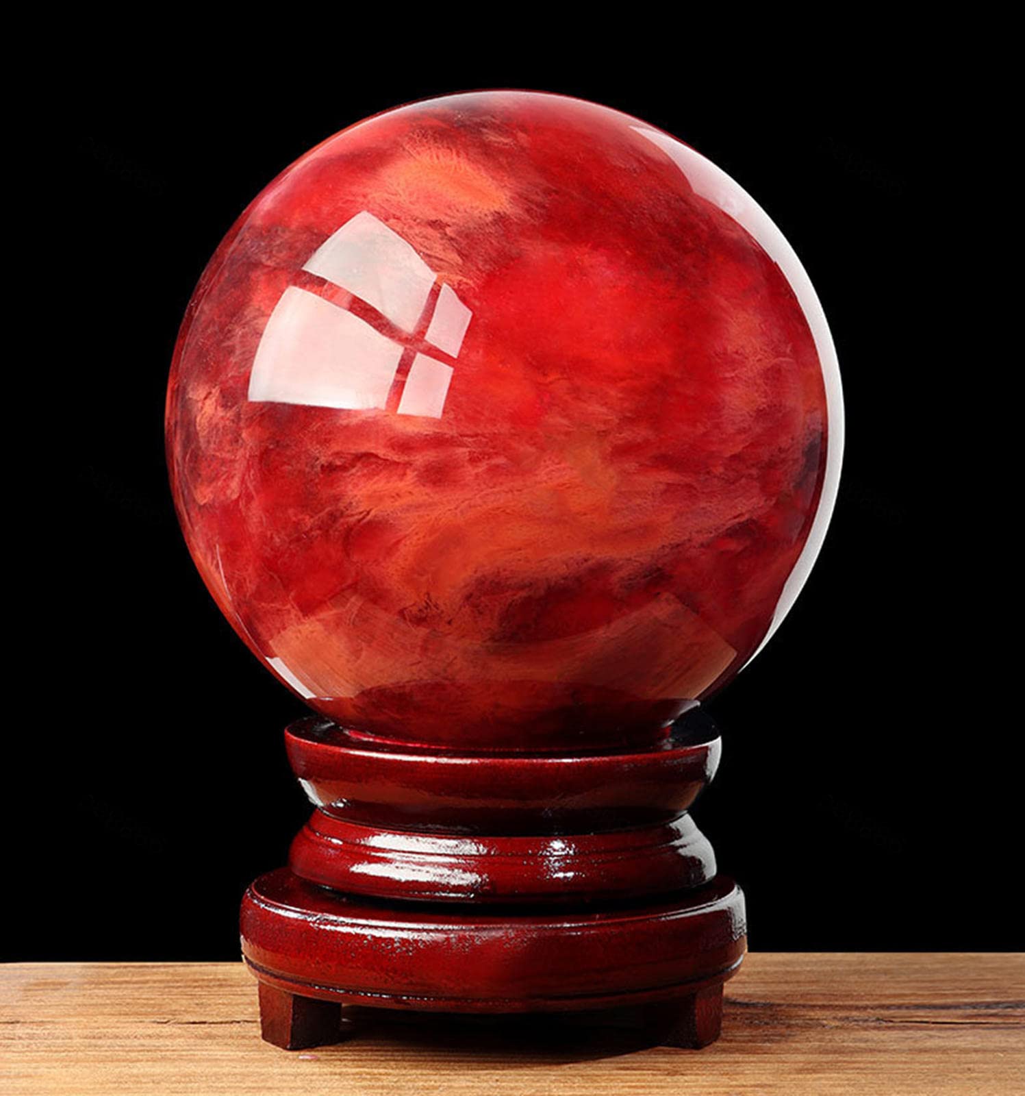 占い玉　飾り玉 Amazon.co.jp: 占い水晶玉を見つめる 6センチクリスタル3Dボール装飾品