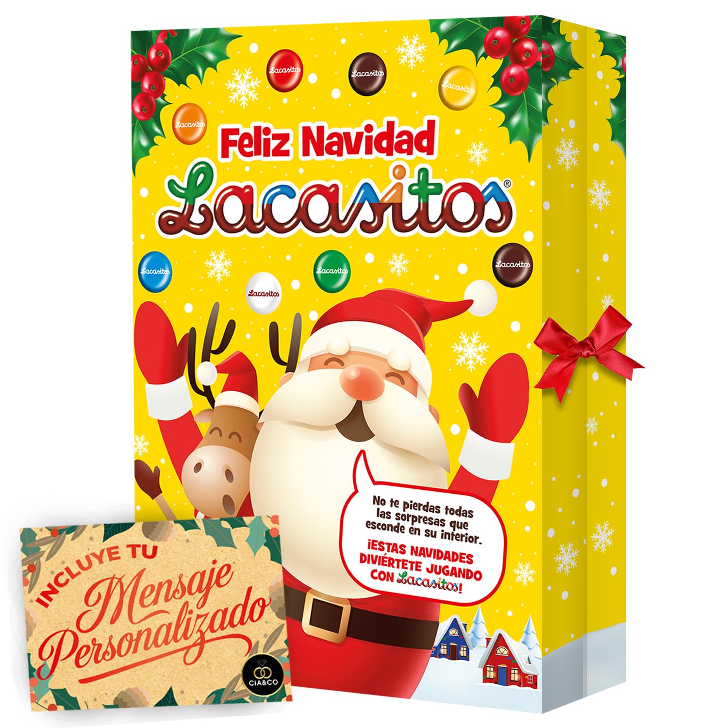 Calendario de Adviento Lacasitos Libro 2025 · 24 Chocolates Variados y Pasatiempos Navideños · Edición XXL 296 g