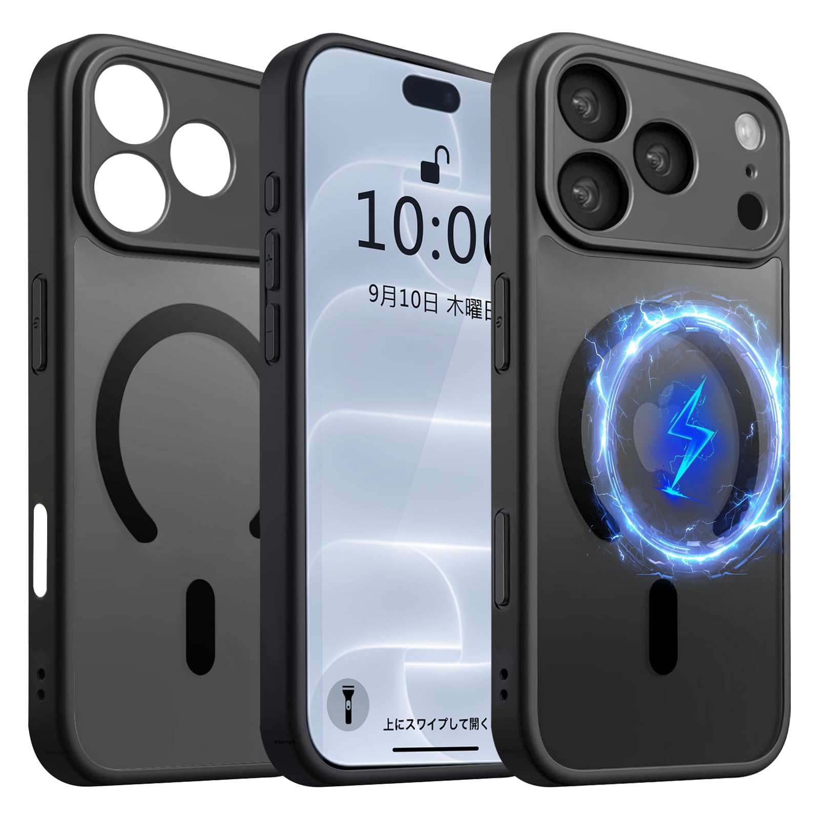 【Blxnyt】iPhone 18 Pro 用 ケース Ma-gSafe MIL規格取得 衝撃吸収 耐衝撃 PC + TPU 2重構造 レンズ保護
