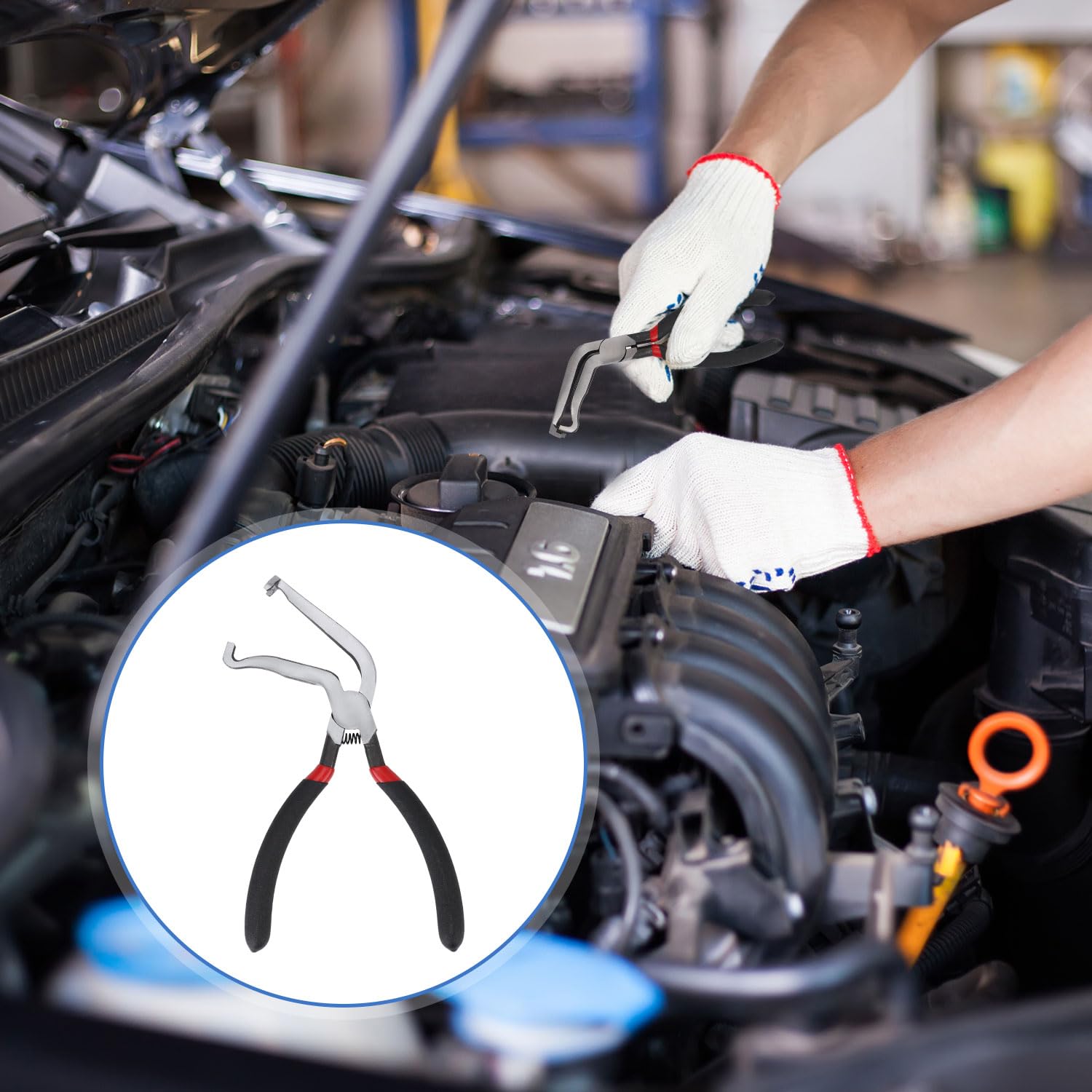 Gosknor Elektrische Trennzange fürs Auto, Electrical Disconnect Pliers & Steckertrenner Metall Electrical Connector Pliers Werkzeug Kraftstoffleitungen für Stecker mit Drucklasche