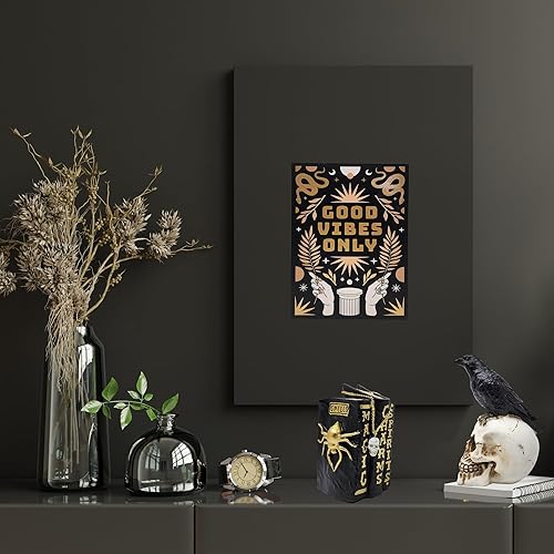 Miniatura 8 de Wicked Web - Paquete de decoración de Halloween de 21 piezas, gato negro, esqueleto de cuervo, calaveras, botellas de poción, letreros, mantel de