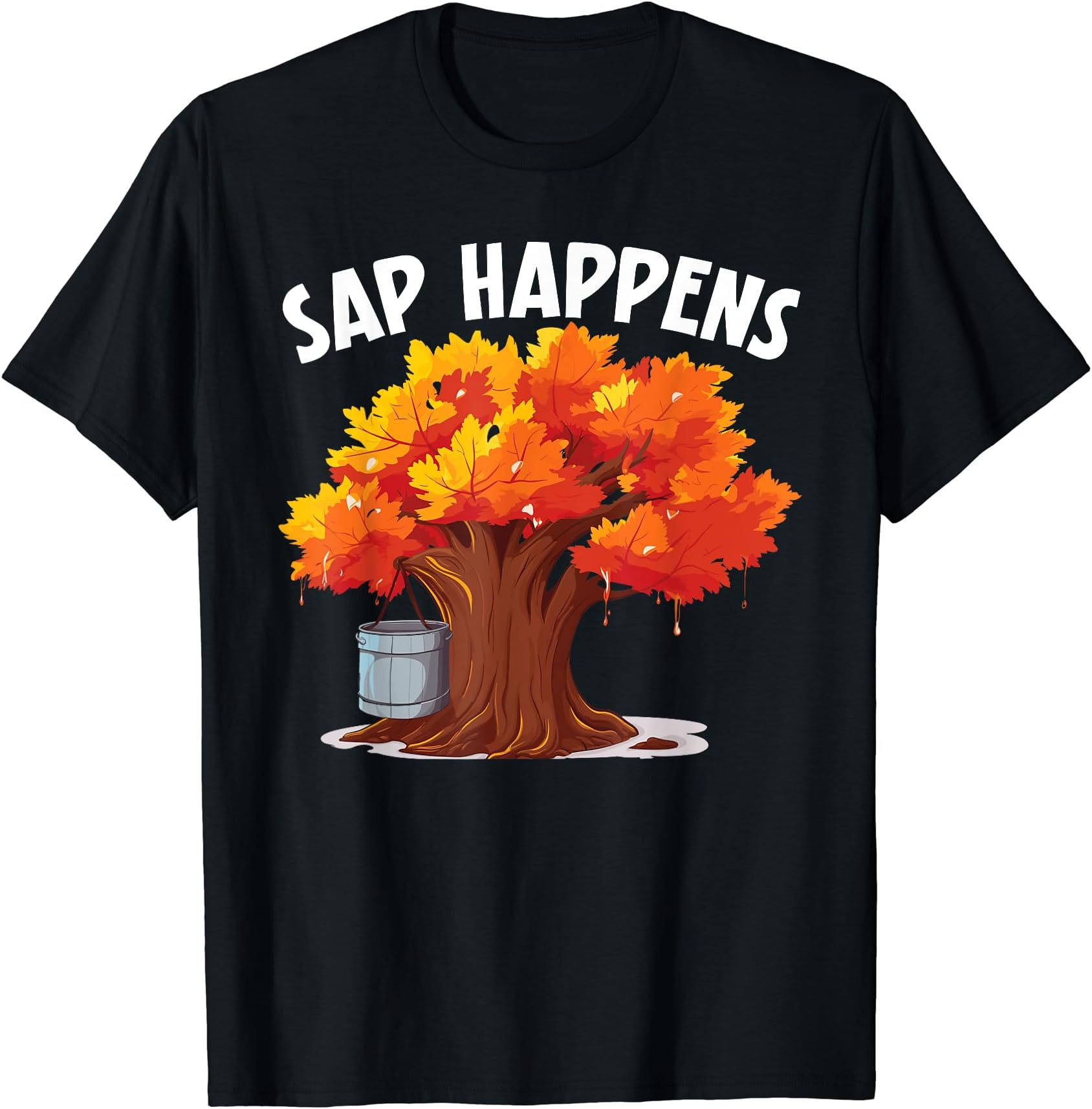Maple Tree Tapping Sap Maple Syrup Mapple Tapper T-Shirt